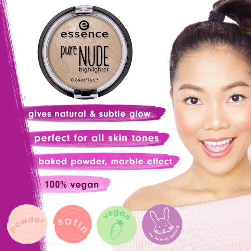 Essence Pure NUDE Highlighter, 10 Be My Highlight-Beige - Image 2